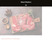 Tablet Screenshot of meatmattersinfo.org